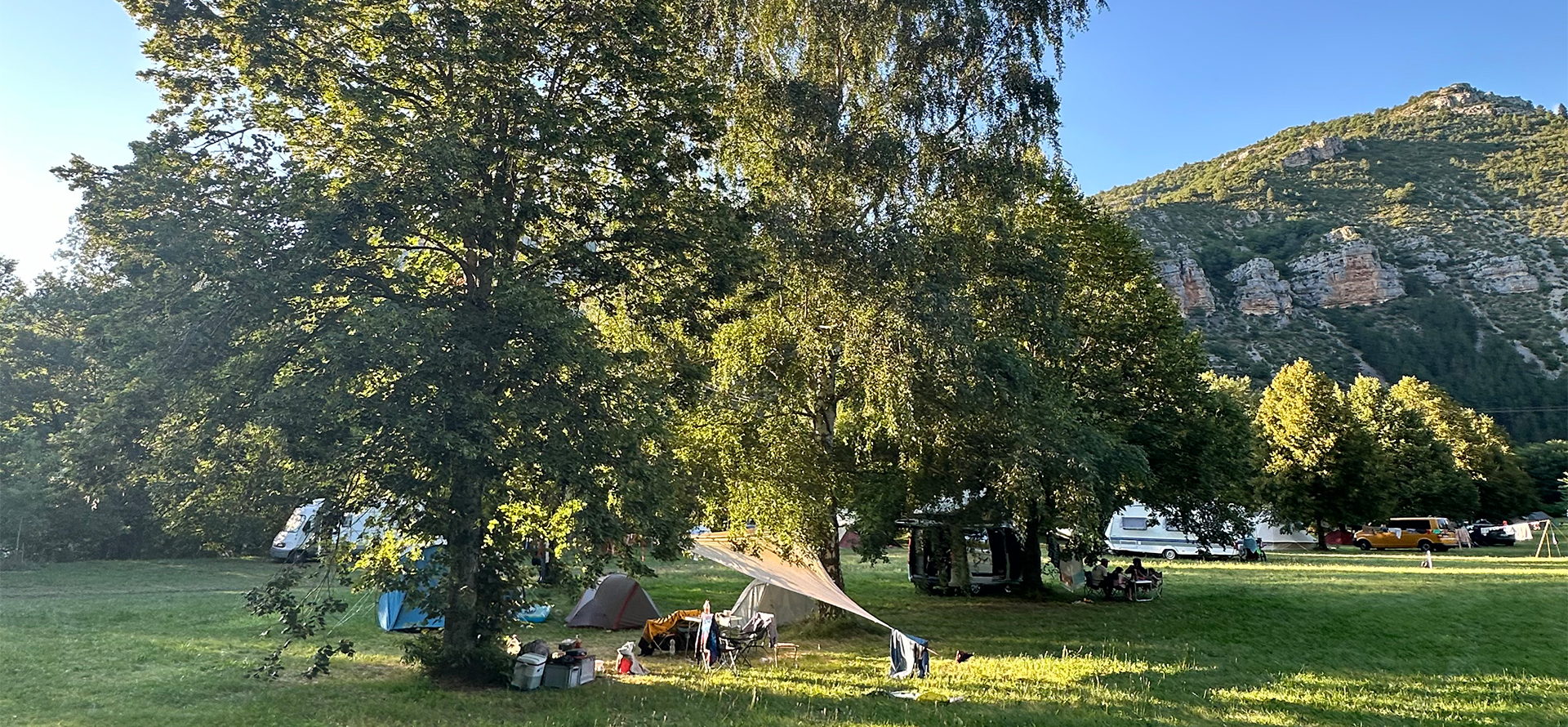 Aire naturelle de camping de Charbonnières : location vacances Gorges du Tarn